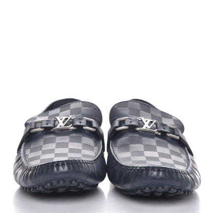 Louis Vuitton Men's Damier Infini Hockenheim Moccasin Loafers 13 Cosmos 2 of 8