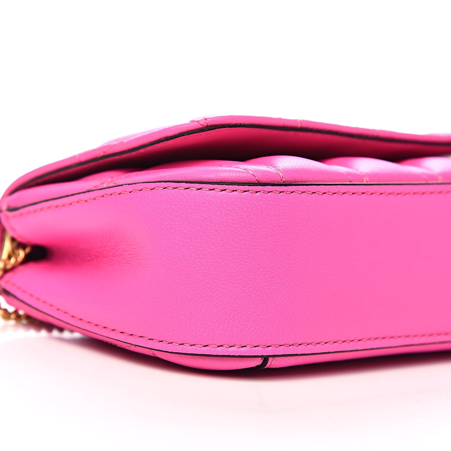 Versace Nappa Quilted Virtus Evening Bag Pink 7 of 9