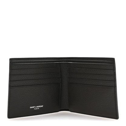 Saint Laurent Calfskin Cassandre Bi-Fold Wallet Grey 5 of 8