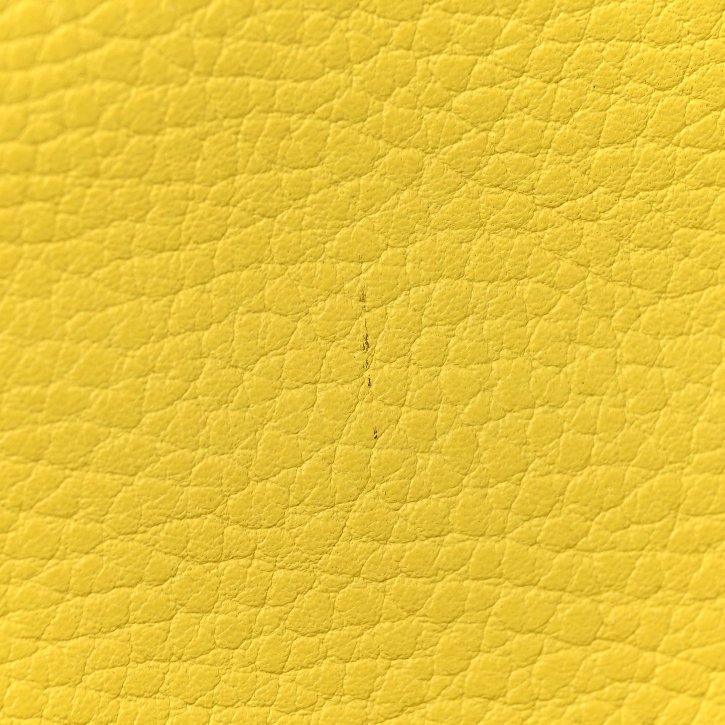 Grainy Calfskin Padlock Skull Clutch Yellow