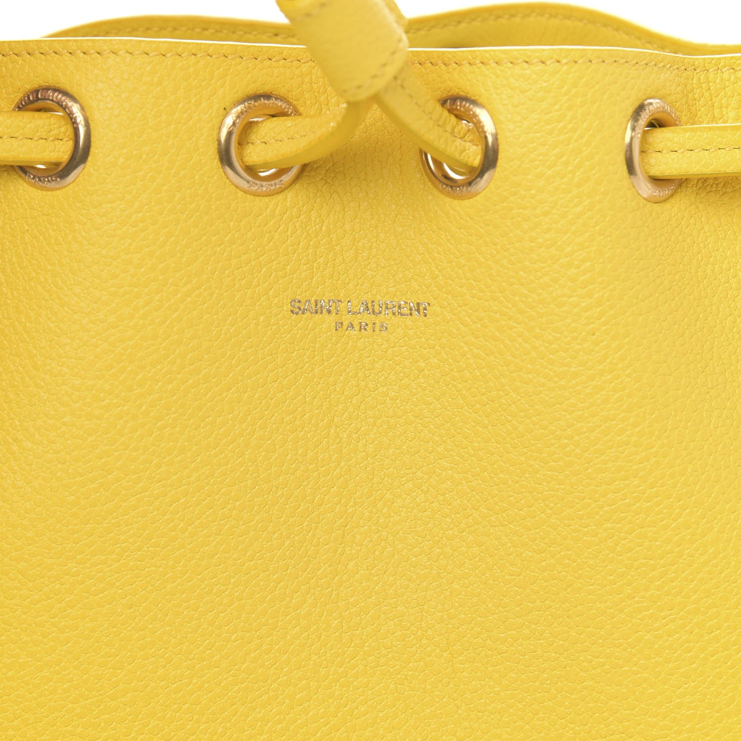 Saint Laurent Calfskin Small Emmanuelle Bucket Bag Soleil 7 of 9
