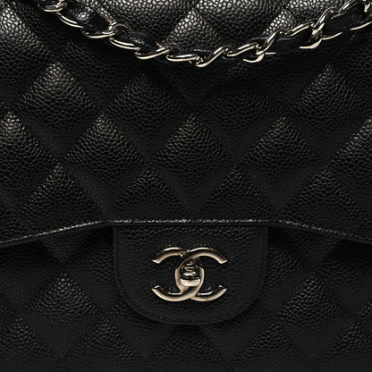 Chanel Caviar Quilted Jumbo Double Flap Black 8 of 10
