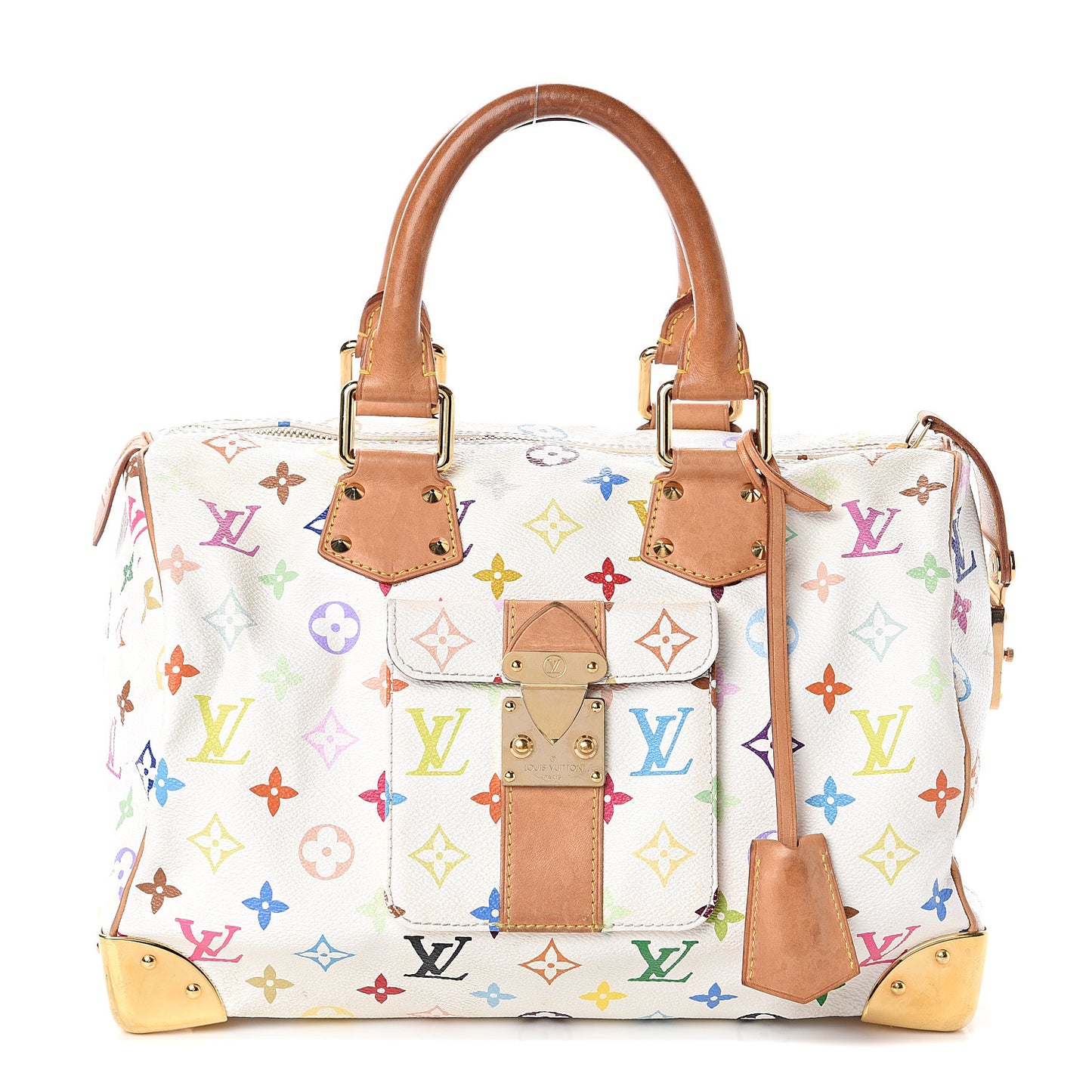 Monogram Multicolor Speedy 30 White