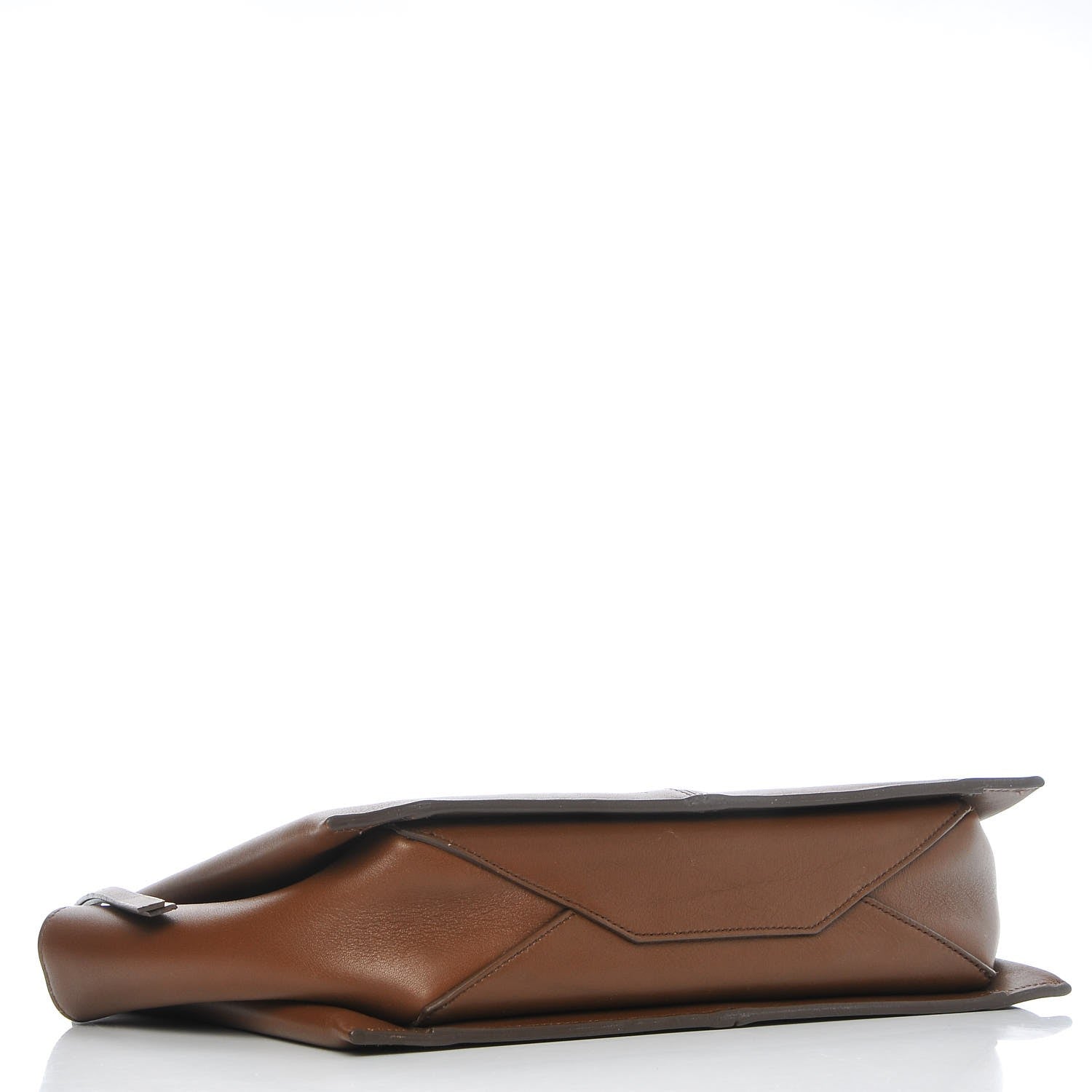 Celine Natural Calfskin Tri-Fold Clutch on Chain Havana 4 of 9