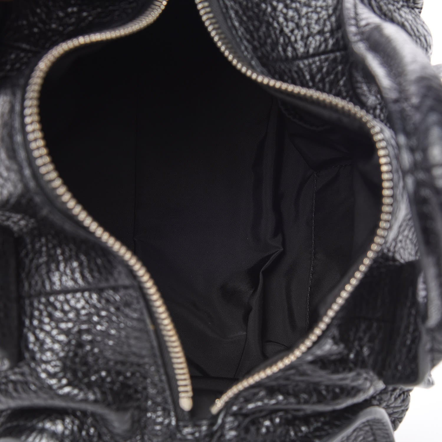 Alexander Wang Pebbled Lambskin Inside Out Rocco Black 7 of 8
