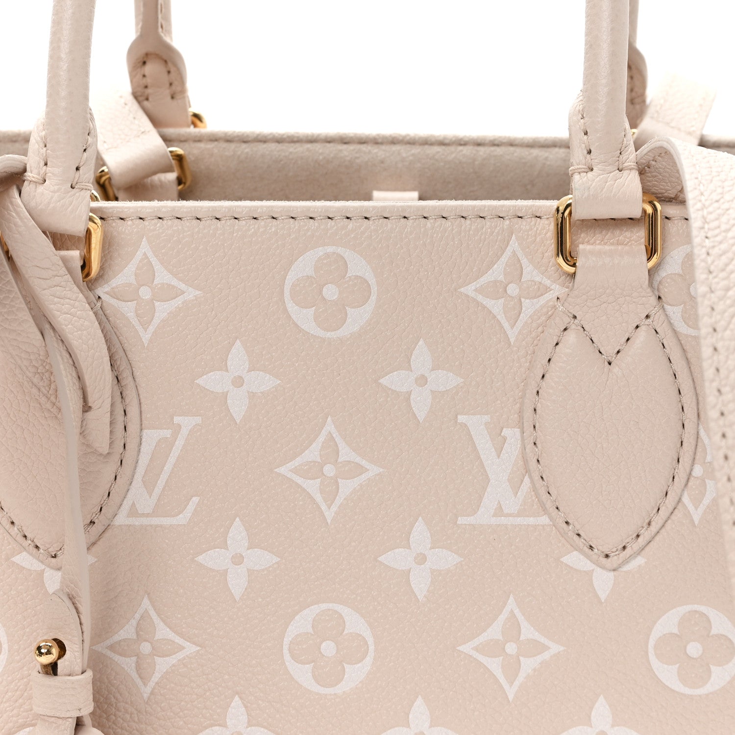 Louis Vuitton Empreinte Monogram Spring In The City Onthego MM Beige Pink Yellow 7 of 9