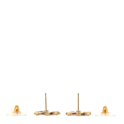 Chanel Crystal Over The Rainbow CC Earrings Gold Multicolor 3 of 5
