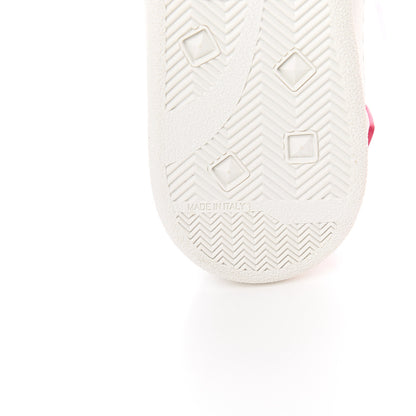 Valentino Garavani Calfskin Womens Backnet Sneakers 38.5 White Fuchsia 6 of 10