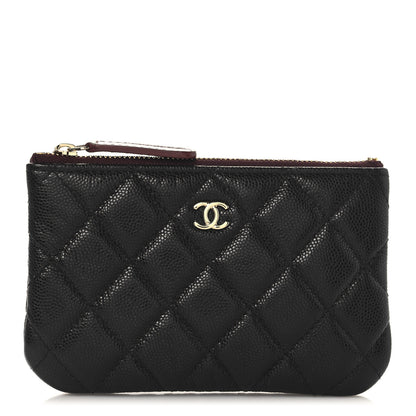 Chanel Caviar Quilted Small Cosmetic Case Black 1 of 8