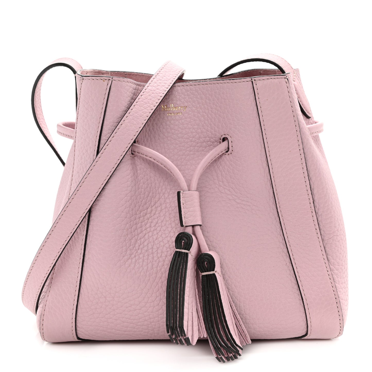 Heavy Grain Calfskin Small Millie Tote Pink