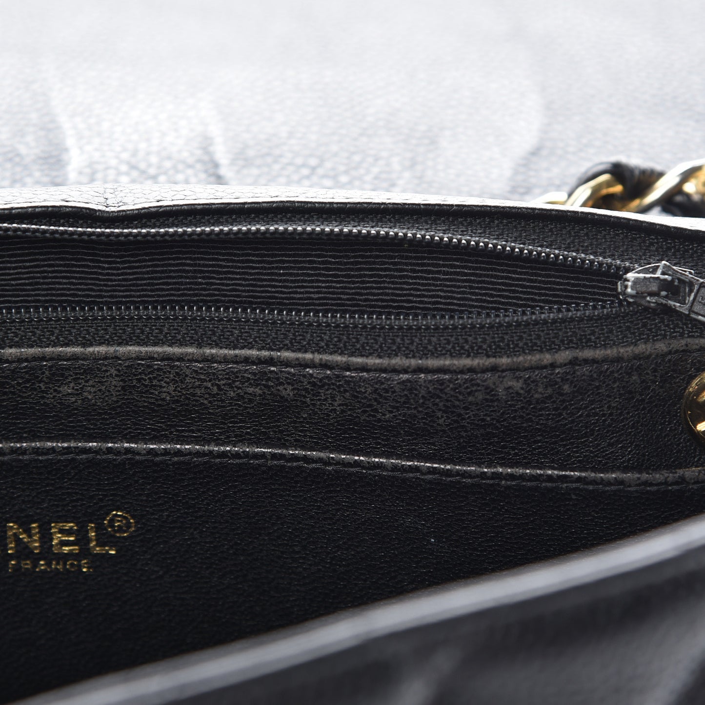 Caviar Quilted Jumbo Single Flap Black