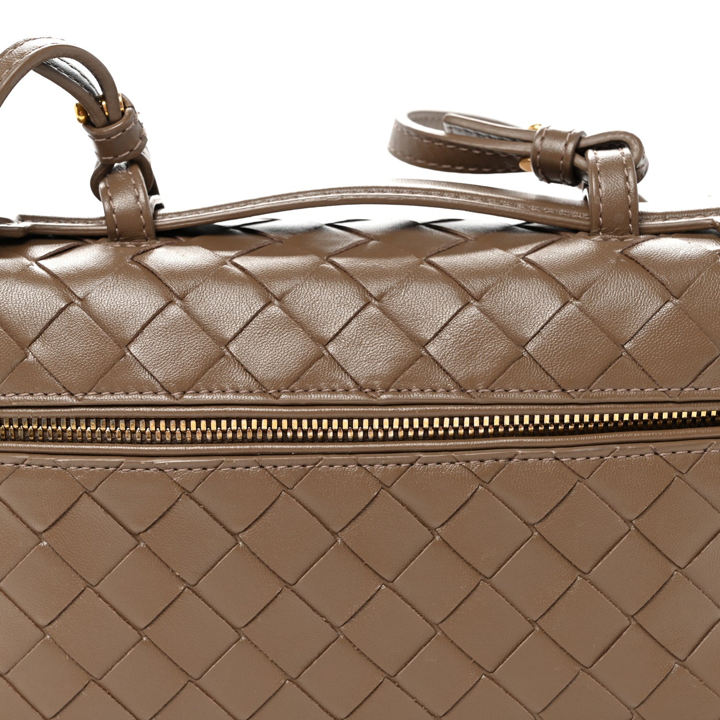 Calfskin Intrecciato Bang Bang Vanity Case Pinecone