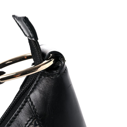 Gucci Crystal Monogram Half Moon Hobo Black 10 of 11