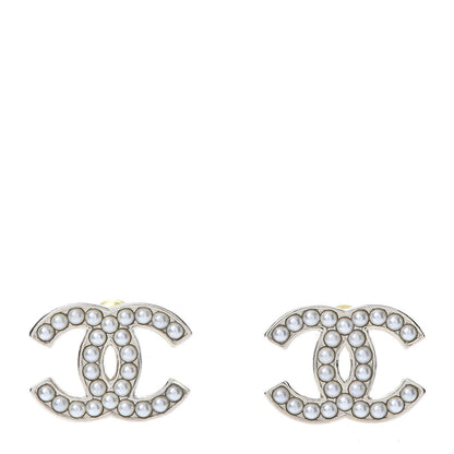 Chanel Pearl CC Earrings Gold 1 of 5