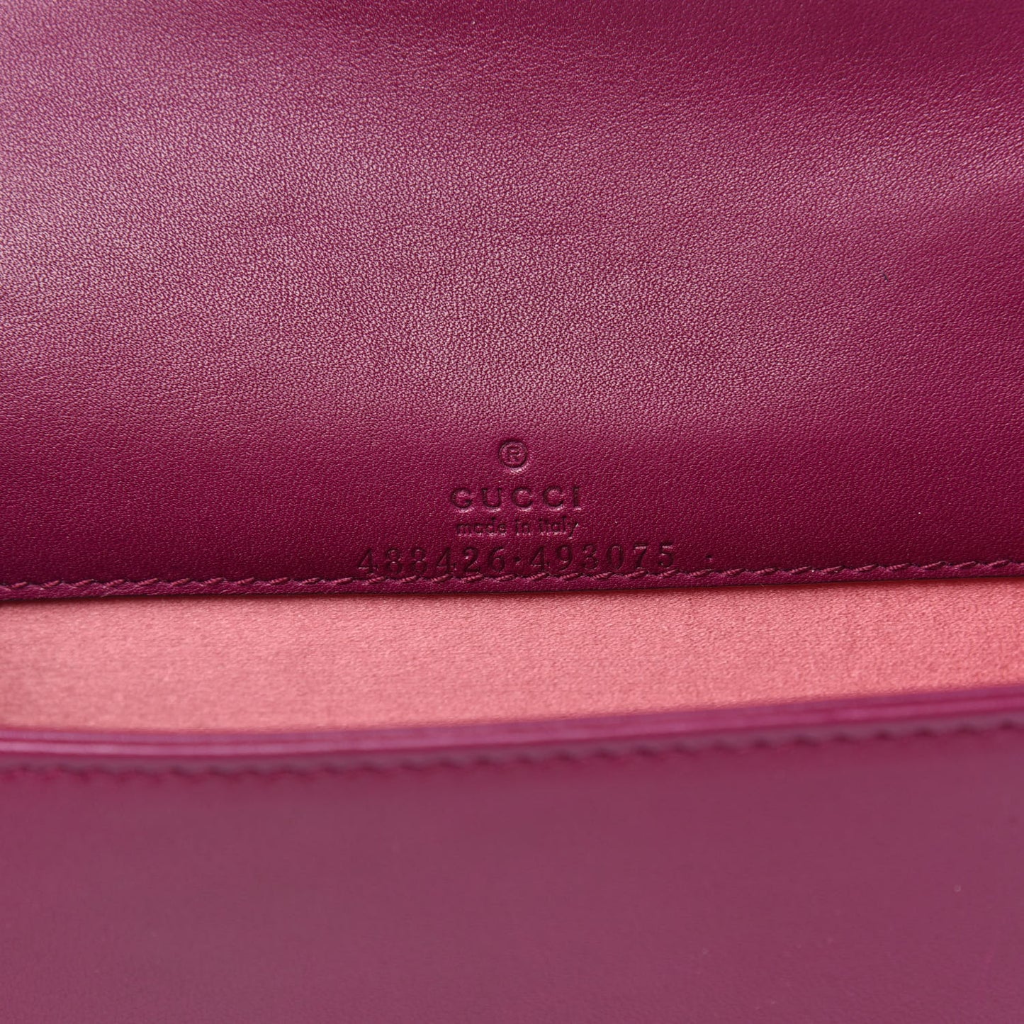 Velvet Matelasse GG Marmont Mini Bag Fuchsia Violet Cyclamen