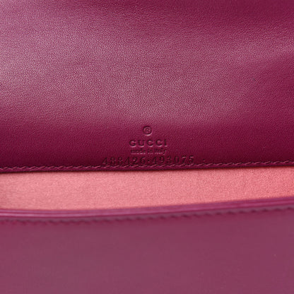 Gucci Velvet Matelasse GG Marmont Mini Bag Fuchsia Violet Cyclamen 6 of 9
