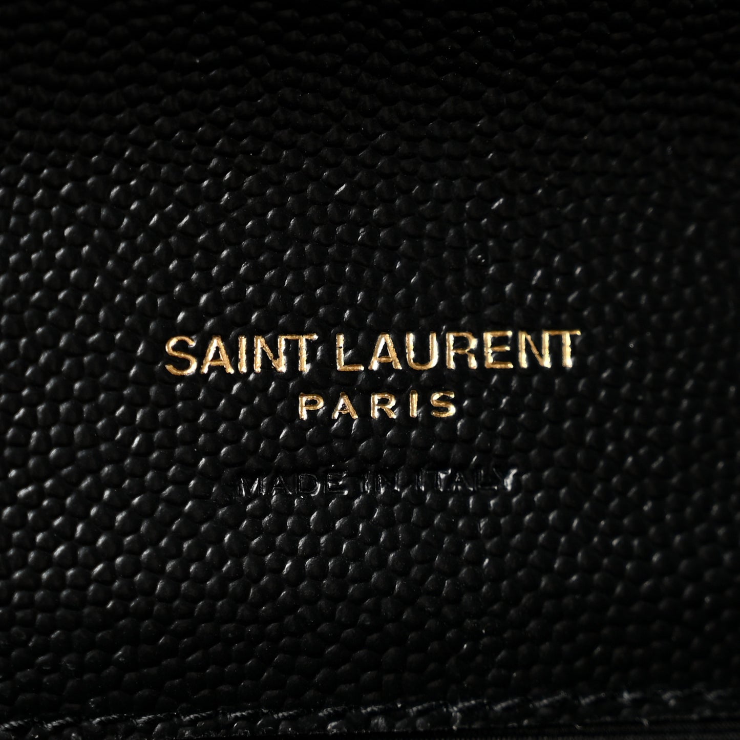 Grain De Poudre Textured Mixed Matelasse Triquilt Monogram Clutch Black