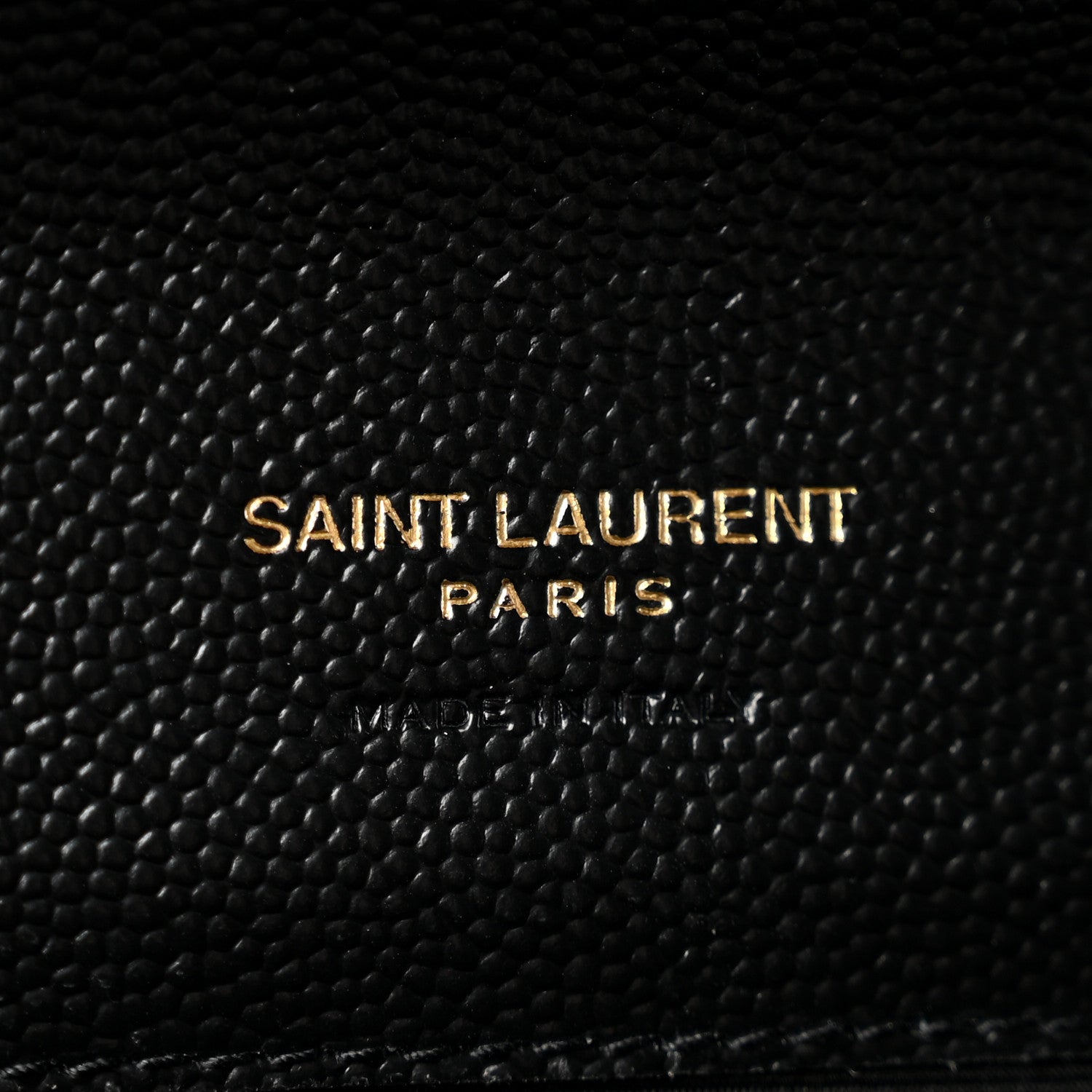 Saint Laurent Grain De Poudre Textured Mixed Matelasse Triquilt Monogram Clutch Black 6 of 13