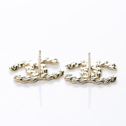 Chanel Crystal Pearls Coronation CC Earrings Gold 3 of 5