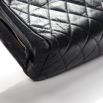 Chanel Aged Calfskin Quilted Cambon Cosmetic Case Black 10 of 10