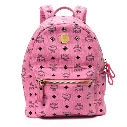 MCM Visetos Small Sprinkle Stud Stark Backpack Pink 1 of 12