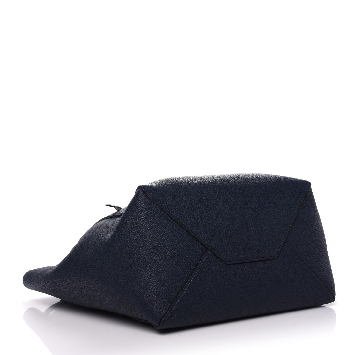 Soft Grained Calfskin Small Belt Cabas Phantom Navy