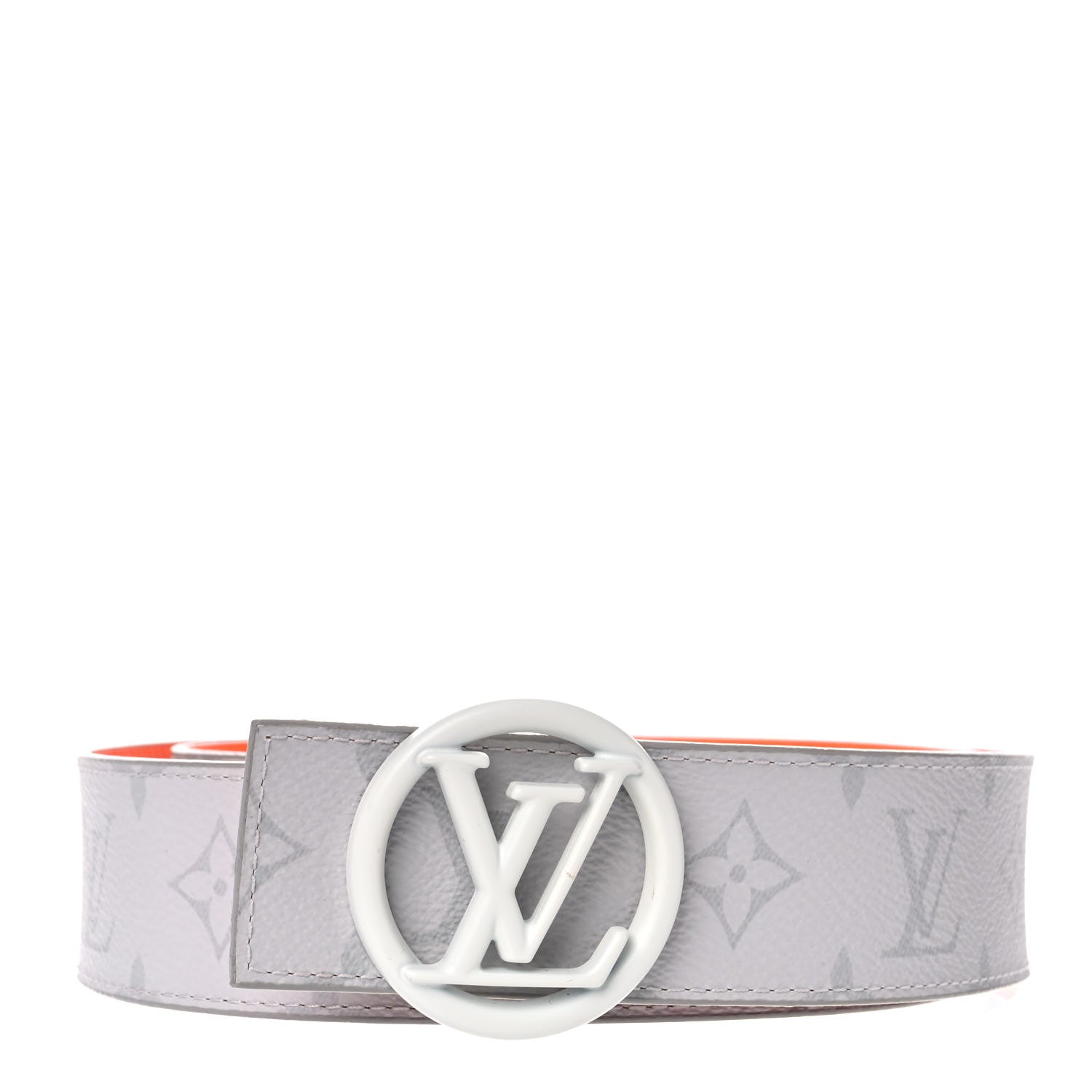 Louis Vuitton Calfskin Monogram 40mm LV Circle Reversible Belt 95 38 Antarctica 1 of 5