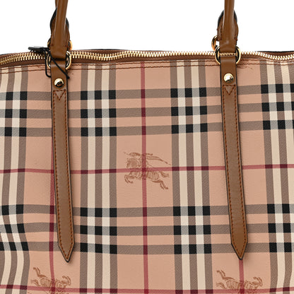Burberry Haymarket Check Medium Salisbury Tote Camel 9 of 11