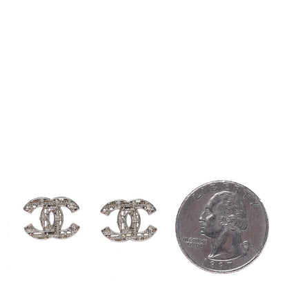 Chanel Tweed Effect CC Earrings Gold 2 of 6