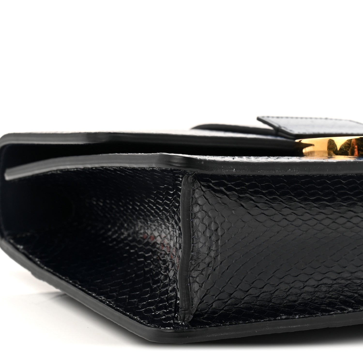 Christian Dior Snakeskin 30 Montaigne Flap Bag Blue 8 of 9