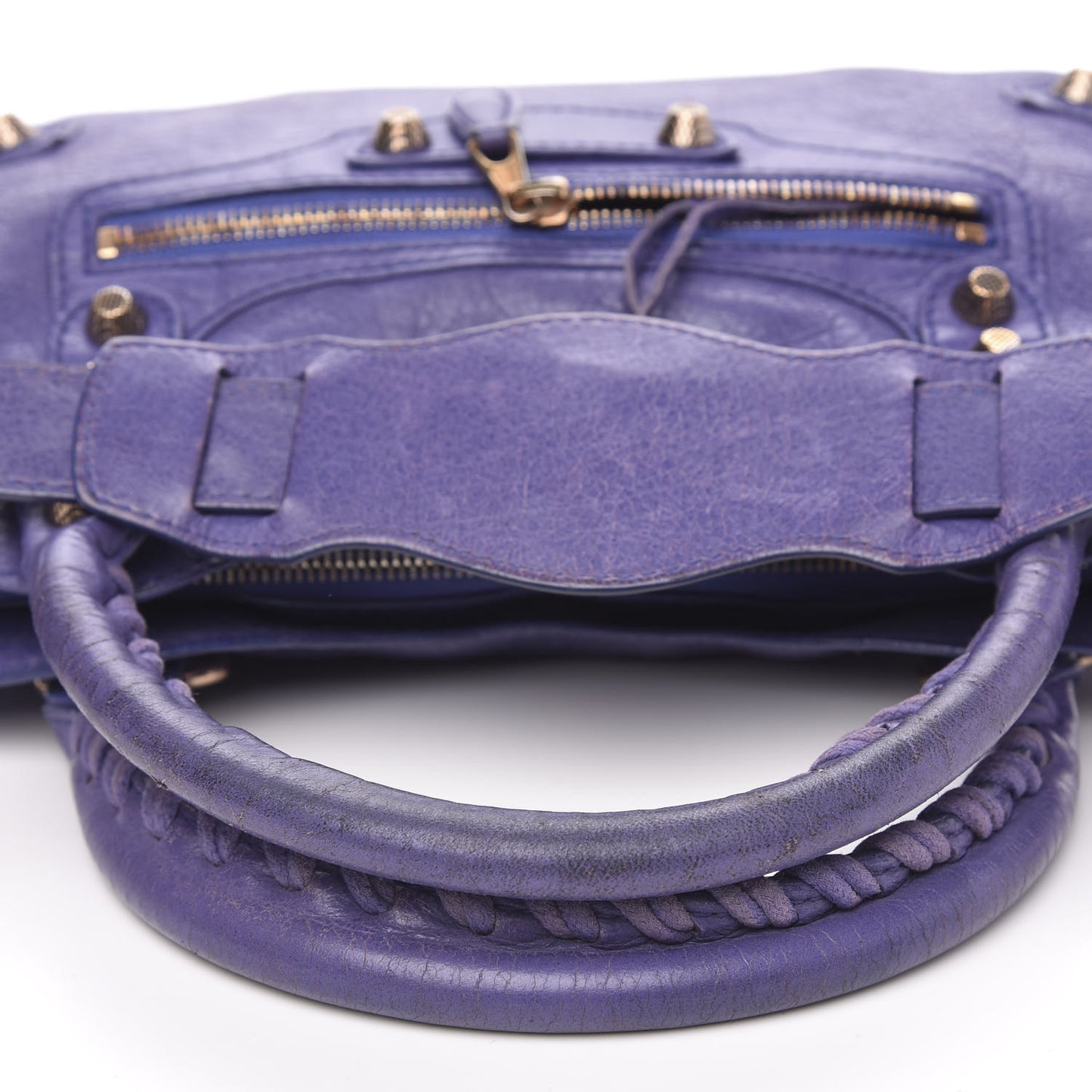 Agneau Giant 12 Rose Gold Hardware First Bleu Lavande