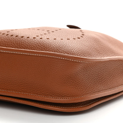 Hermes Taurillon Clemence Evelyne III PM Gold 9 of 9