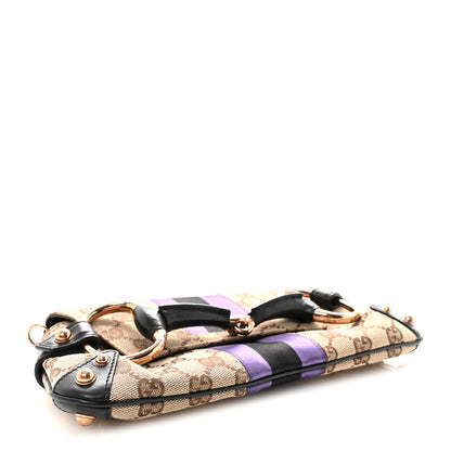 Gucci Tom Ford Monogram Horsebit Web Clutch Purple 4 of 10