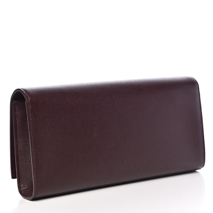 Saint Laurent Grain De Poudre Classic Monogram Cassandre Clutch Amaranto 3 of 8