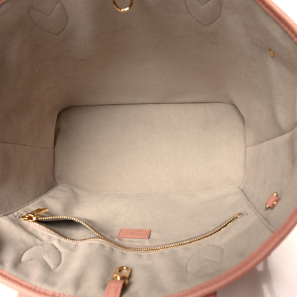 Louis Vuitton Empreinte Monogram Giant Neverfull MM Trianon Pink Cream 6 of 11