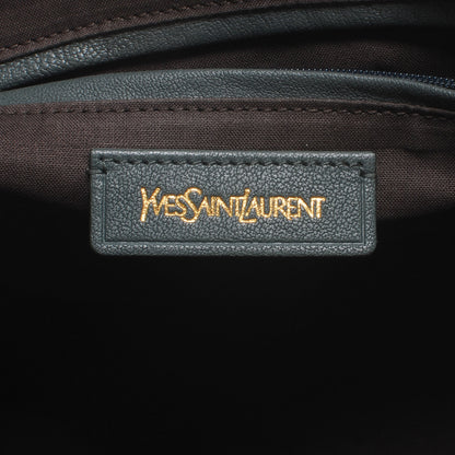 Saint Laurent Leather Medium Cabas Chyc Thyme 6 of 7