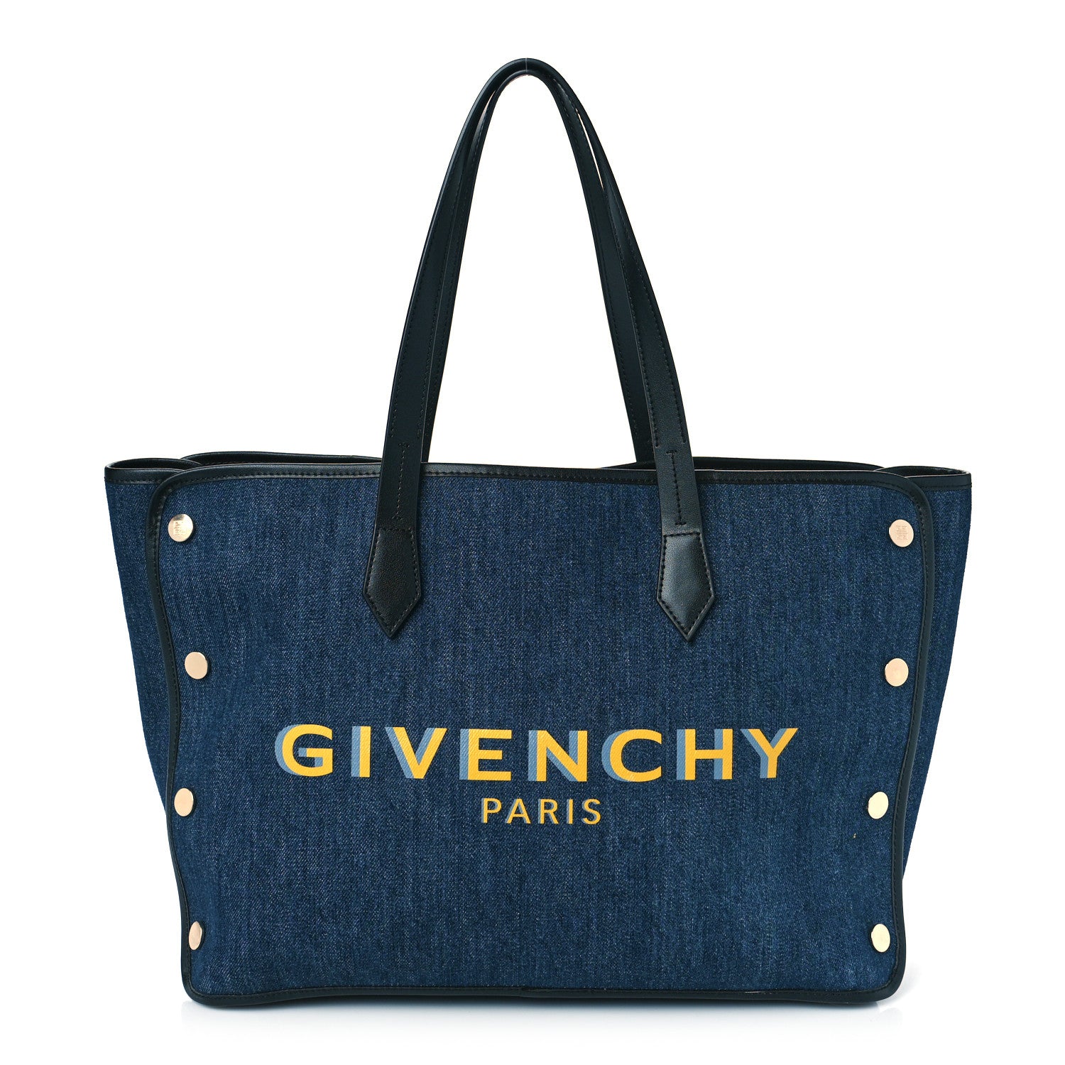 Givenchy Denim Medium Logo Bond Shopper Tote Blue 1 of 11