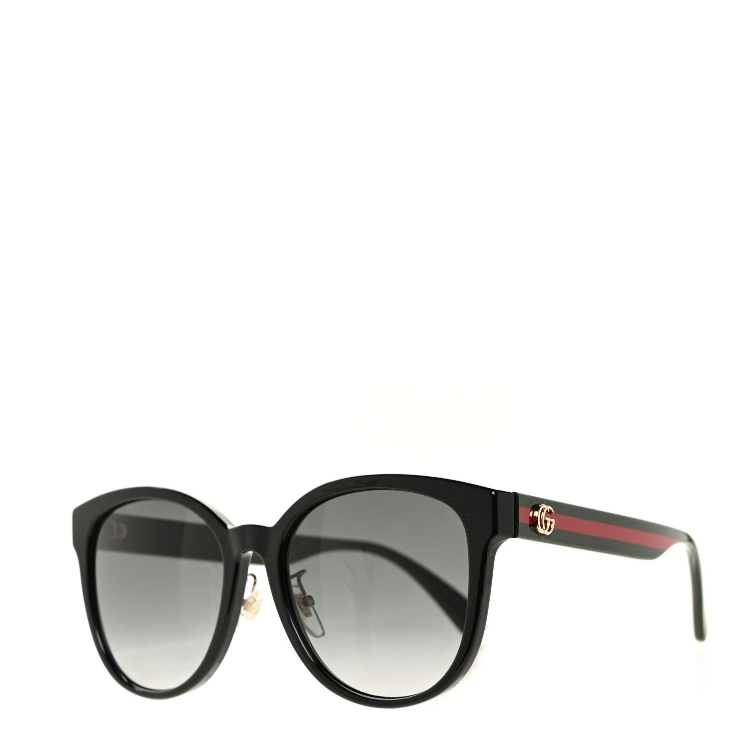 Gucci Acetate GG Web Round Eye Sunglasses GG0854SK Black 1 of 7