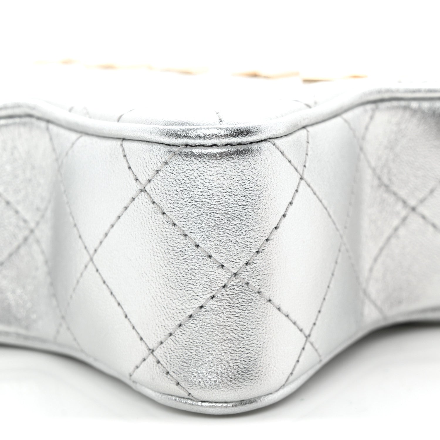 Chanel Metallic Lambskin Walk Of Fame Bag Silver 10 of 11