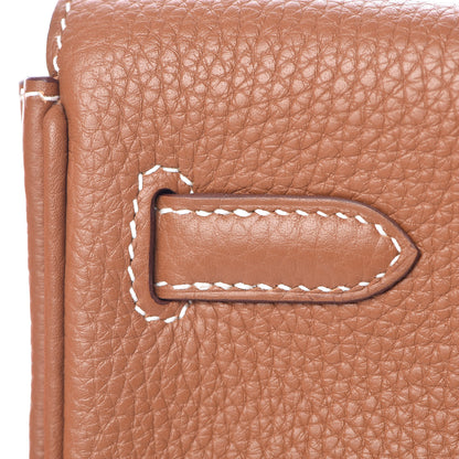 Hermes Taurillon Clemence Kelly Ado Backpack Gold 8 of 30