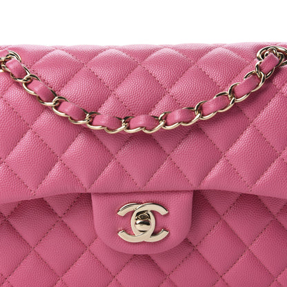 Chanel Caviar Quilted Small Double Flap Pink 10 of 11