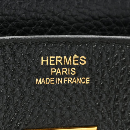 Hermes Taurillon Clemence Birkin 35 Black 6 of 16