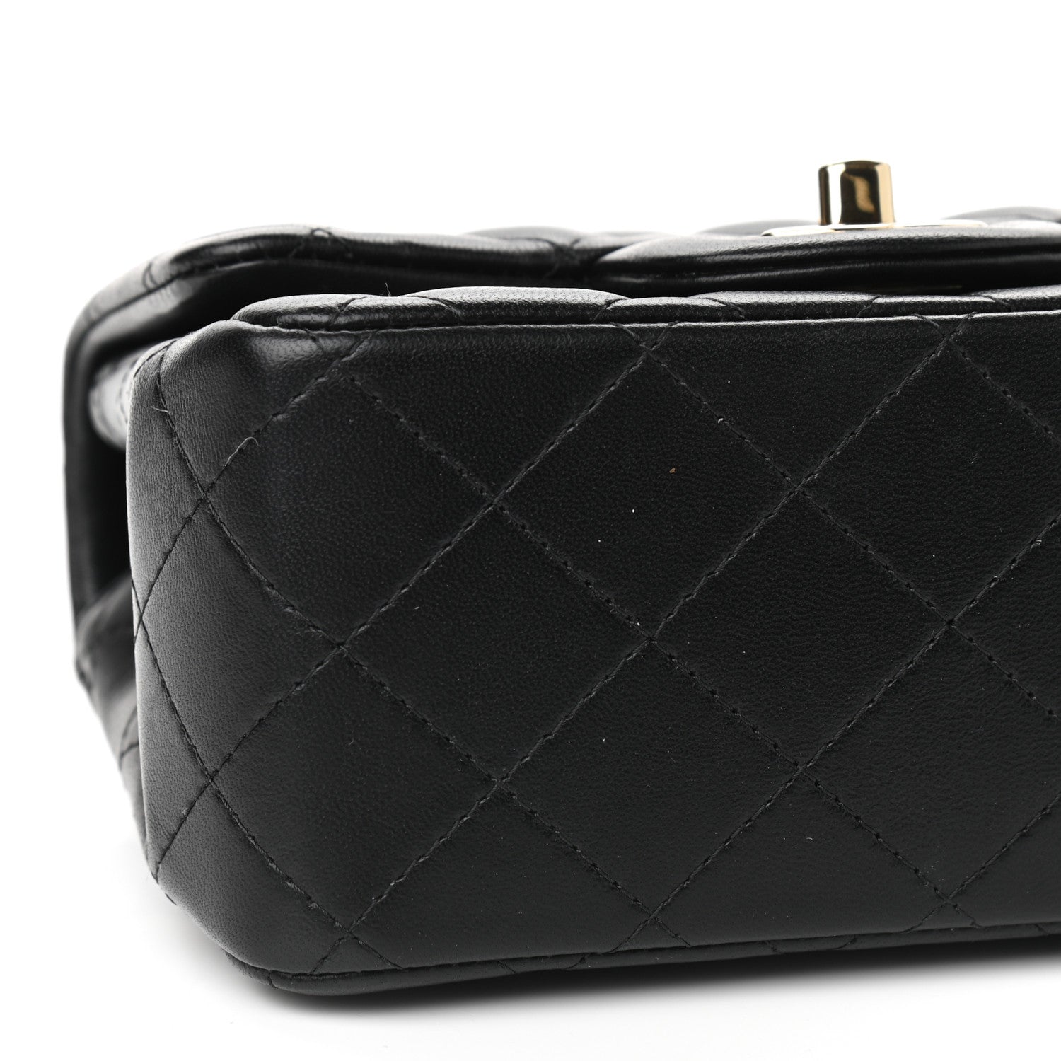 Chanel Lambskin Quilted Mini Square Flap Black 8 of 9