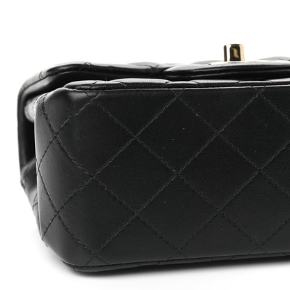 Chanel Lambskin Quilted Mini Square Flap Black 8 of 9