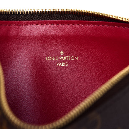 Louis Vuitton Monogram Felicie Chain Wallet Zippered Insert Fuchsia 6 of 6