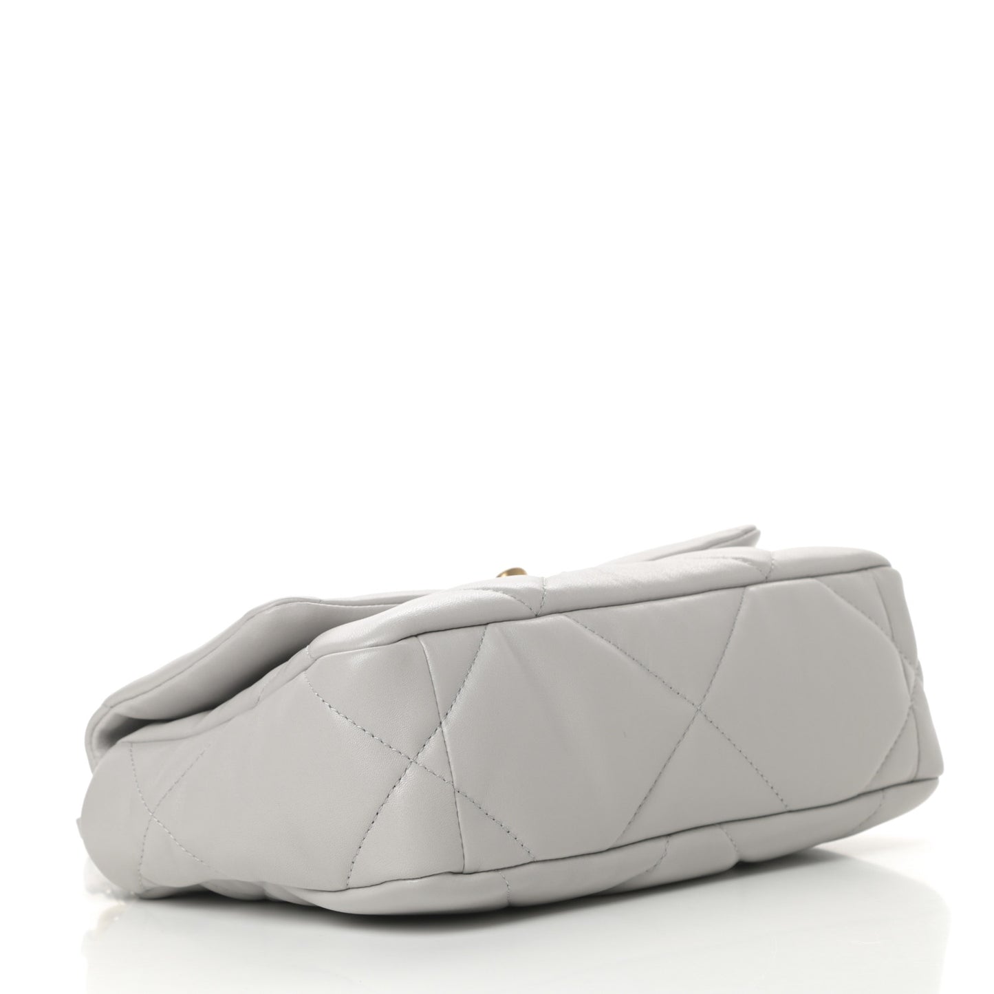 Lambskin Quilted Medium Chanel 19 Flap Grey