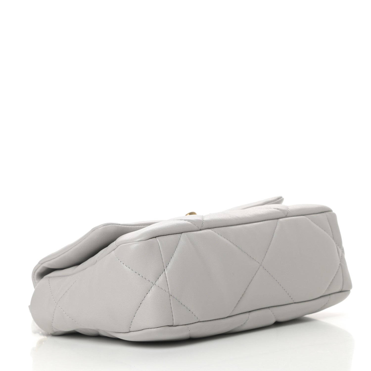 Chanel Lambskin Quilted Medium Chanel 19 Flap Grey 4 of 11