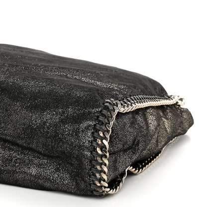 Stella McCartney Chamois Shiny Dotted Falabella Fold Over Tote Ruthenium 9 of 9