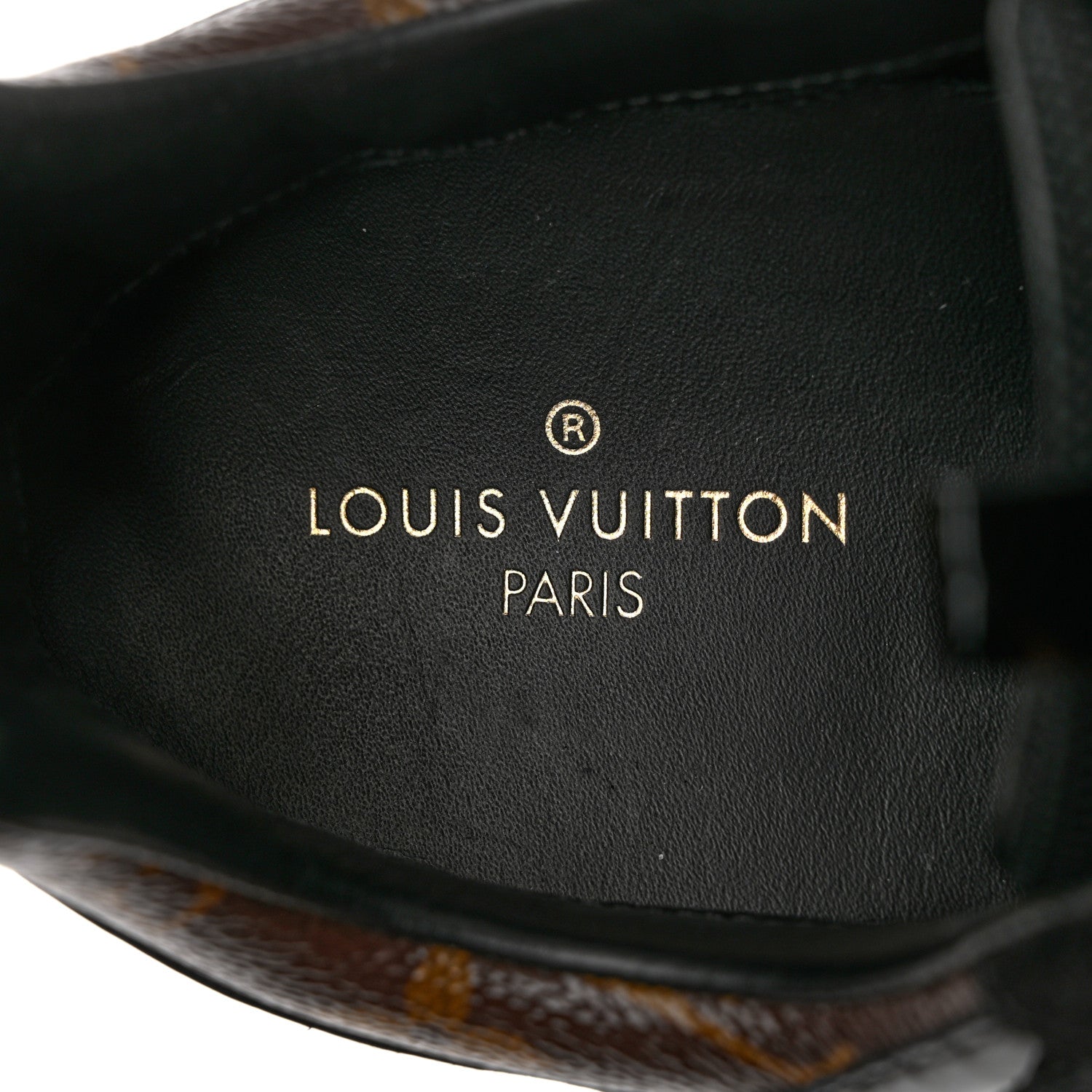 Louis Vuitton Suede Monogram Run Away Sneakers 38 Black 6 of 7