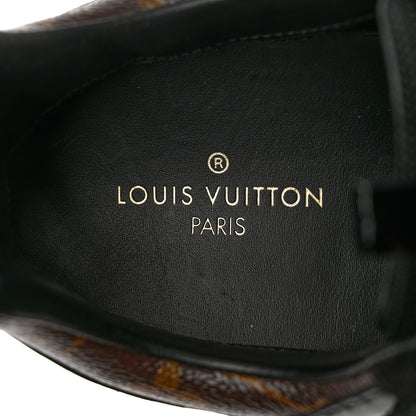 Louis Vuitton Suede Monogram Run Away Sneakers 38 Black 6 of 7
